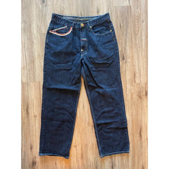 Men's Y2K Hip Hop Vintage Enyce Elephant Polo Collection Jeans Size 36x32 - Picture 1 of 5